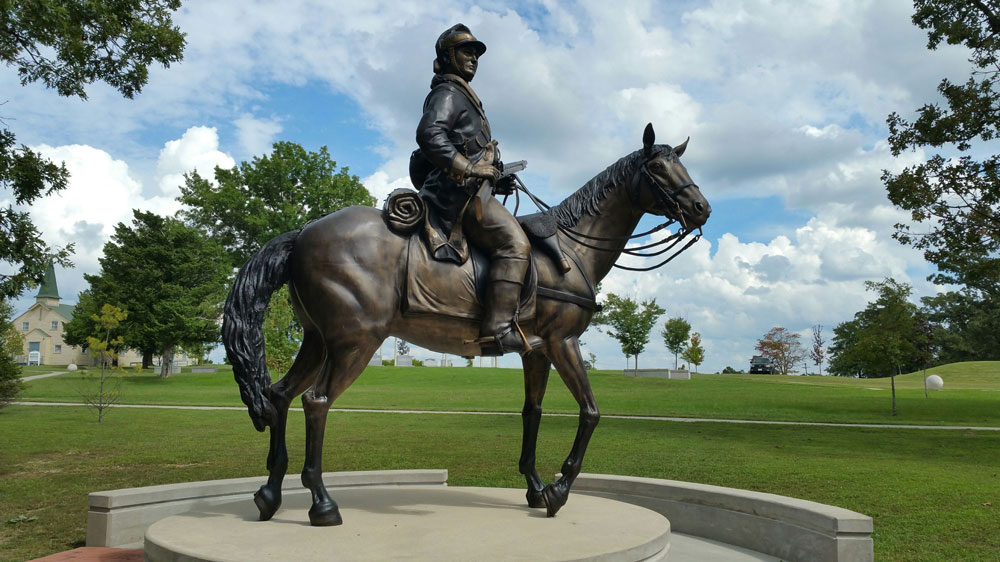 Custom made riding horse bronze statue for sale