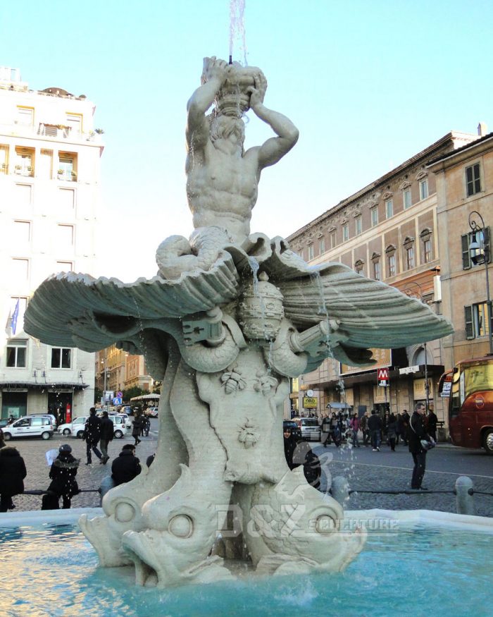 Famous large roma fontana del tritone water fountain made with stone DZB-09