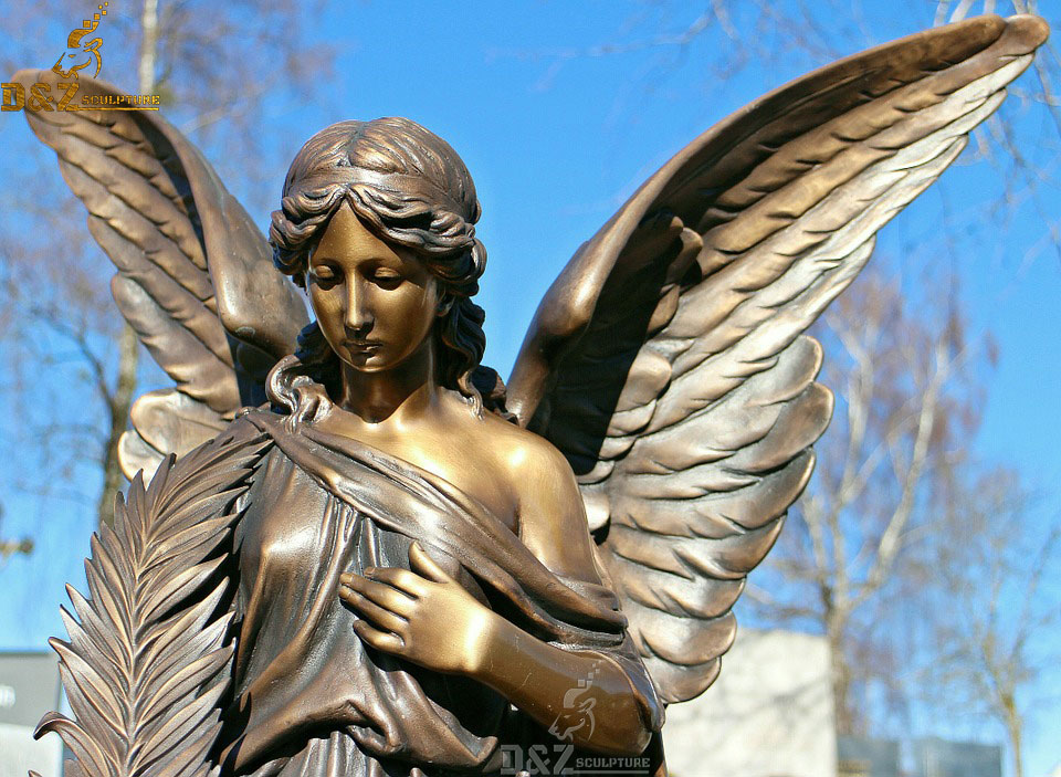 bronze angel statue