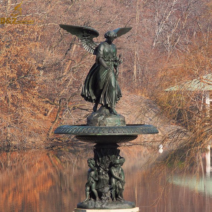 Casting Bronze Angel of Waters Statue Bethesda Fountain in Central Park DZB-63