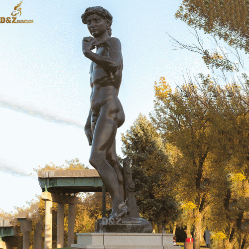 Full sized bronze copy of Michelangelo's David stand statue DZB-30