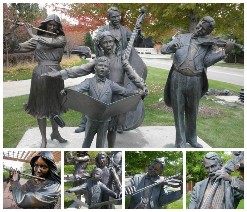 music family statue