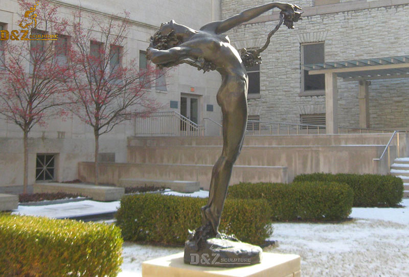 Custom-made-life-size-bronze-graceful-nude-female-the-vine-statue