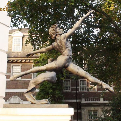 The famous male dancer grand Jete bronze statue DZB-98