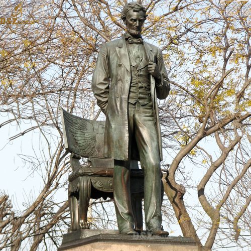 American President Abraham Lincoln standing bronze statue DZB-140