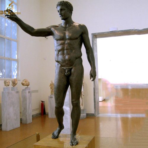 Ancient Greek sculpture life size bronze Antikythera Ephebe DZB-128