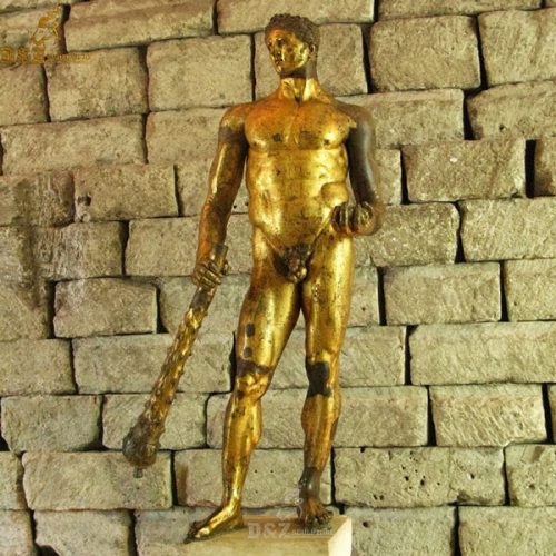 Ancient greek casting bronze Hercules goilding statue DZB-127