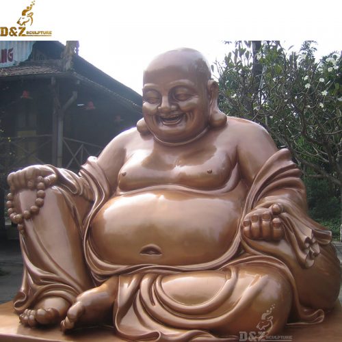 Casting bronze laughing buddha FengShui statue DZB-144