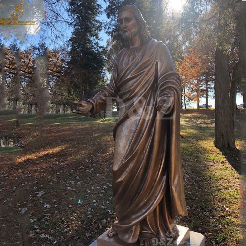 Life size Jesus christ religious garden bronze statue DZB-194