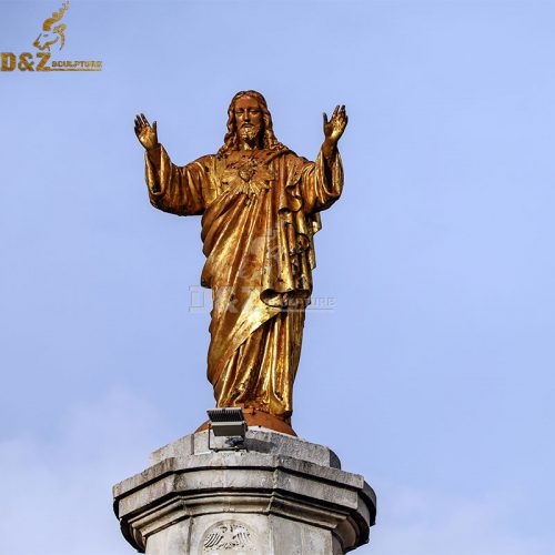 Life size the month of the sacred heart of Jesus bronze statue DZB-211