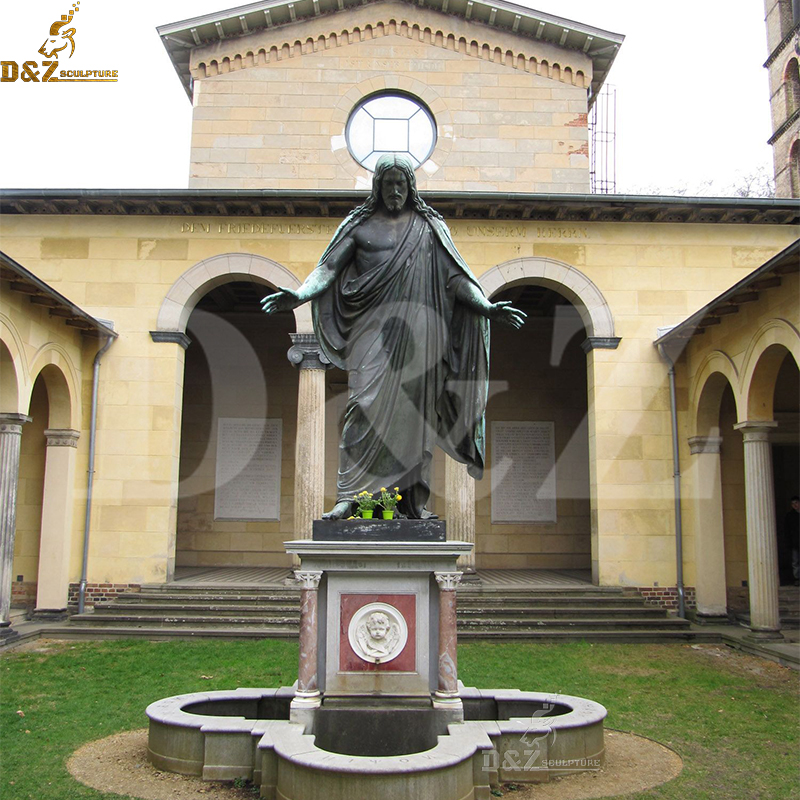 The Christus replica Jesus bronze statue by Bertel Thorvaldsen