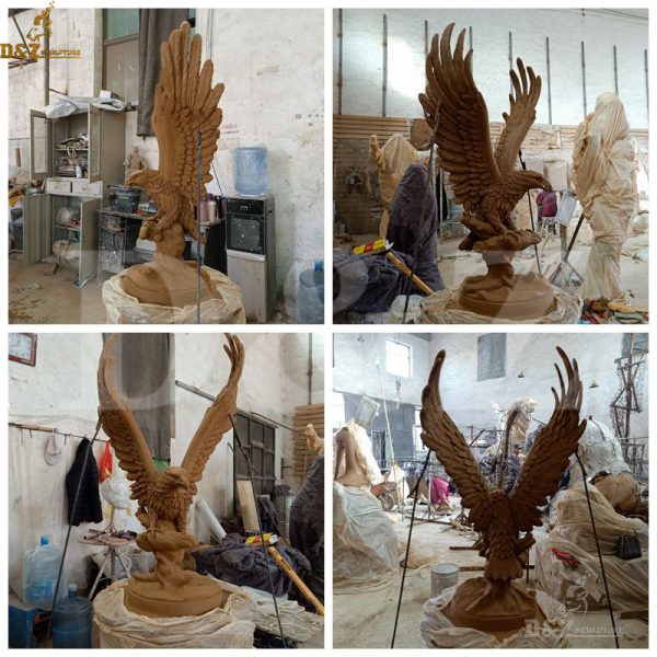 bronze eagle statue