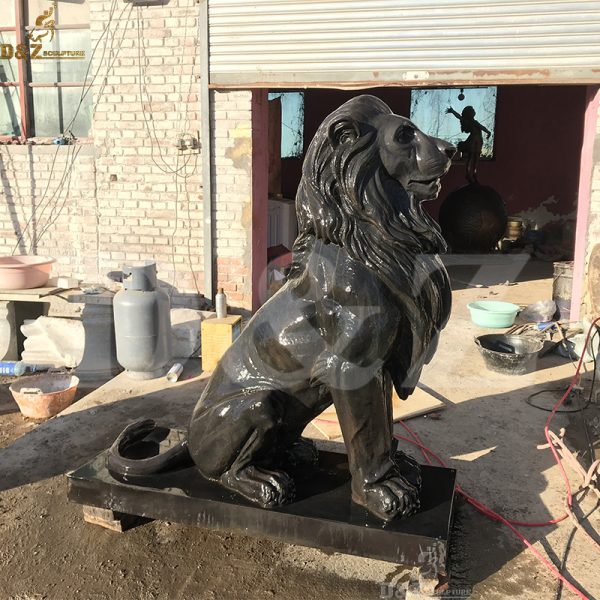 bronze lion sculpture