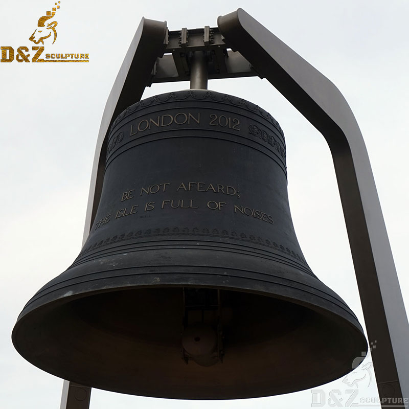 Customized size church use decoration western style casting bronze bell