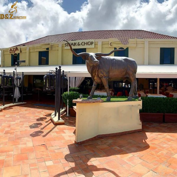 bronze bull statue