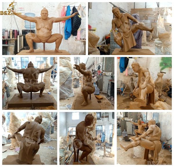 sumo wrestler statue