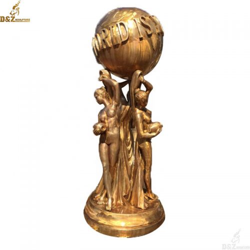 Customized bronze scarface the world is yours statue for home decoration DZB-225