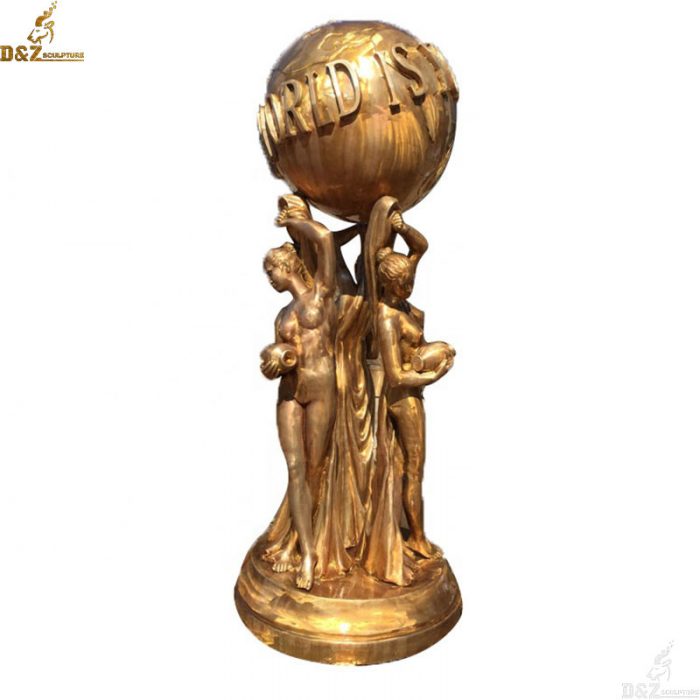 Customized bronze scarface the world is yours statue for home decoration DZB-225