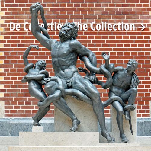 Famous design casting art the Laocoon and his sons bronze sculpture for outdoor decor DZB-232