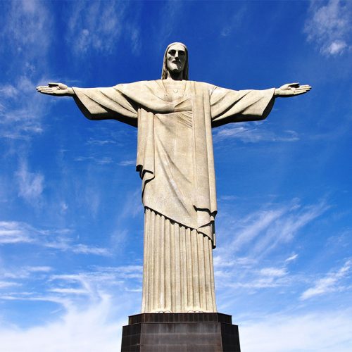 Life size religion hand carved garden white marble jesus statue brazil DZB-258