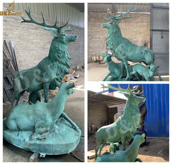 deer family statues