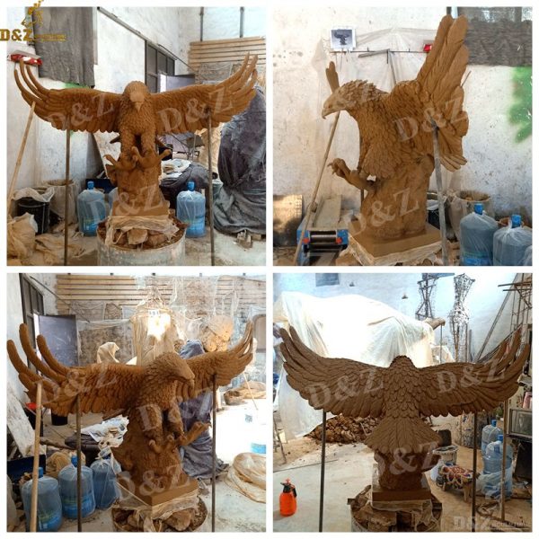 bronze eagle statue