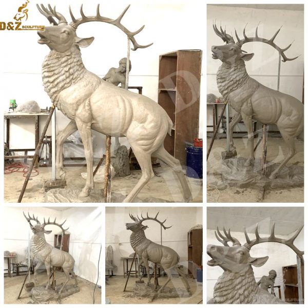 life size elk statue for sale