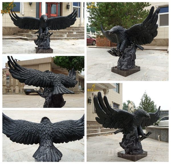 metal eagle statue