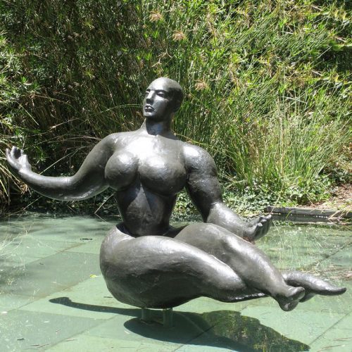 Abstract art life size bronze Floating Figure stutue for outdoor park decoration DZB-340