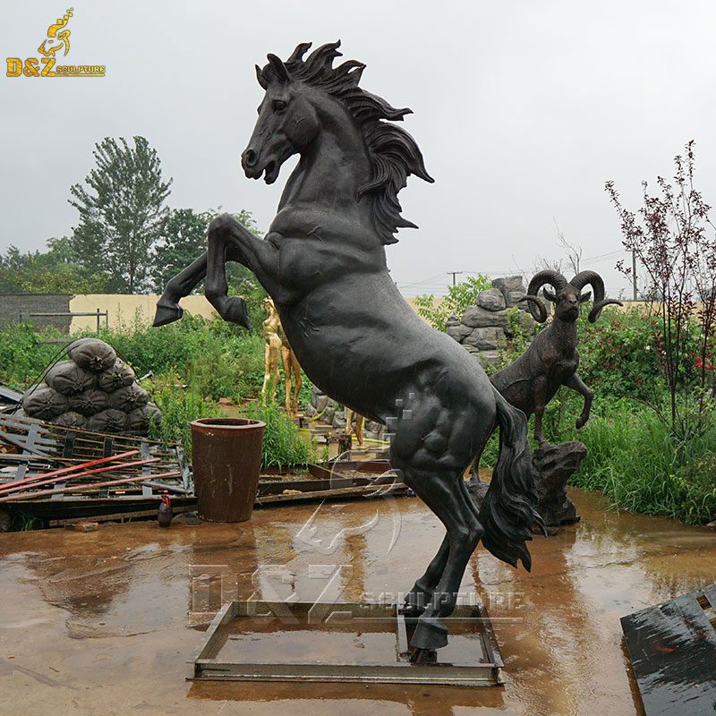 Large size bronze jumping horse statue for garden landscape decoration