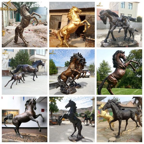 bronze horse statues